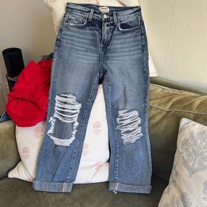 L'AGENCE Classic Blue Straight Leg Jeans